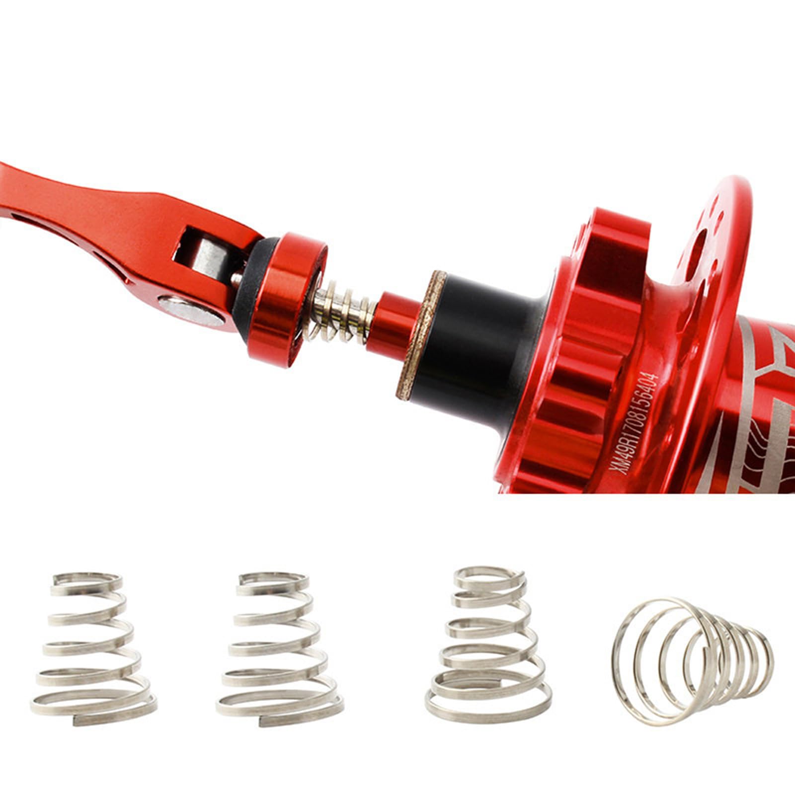Molle per ruota bicicletta acciaio inox mozzo sgancio rapido mountain bike strada