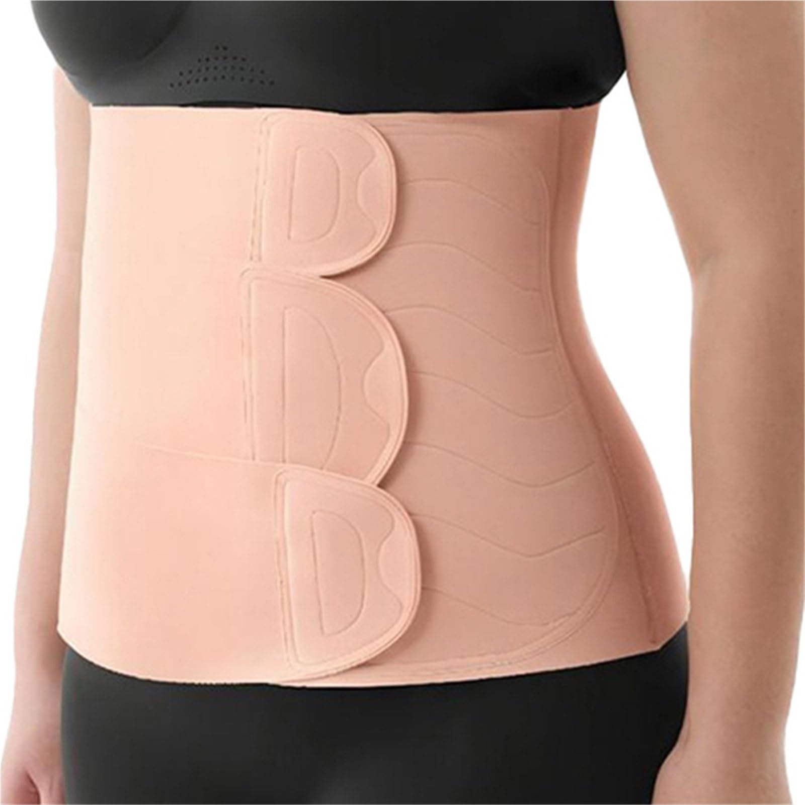 Braguitas Moldeadoras Carpeta Abdominal Posparto para Mujer | Cinturón de recuperación de cesárea Soporte de espalda ergonómico, Recortador de cintura ajustable de 3 etapas