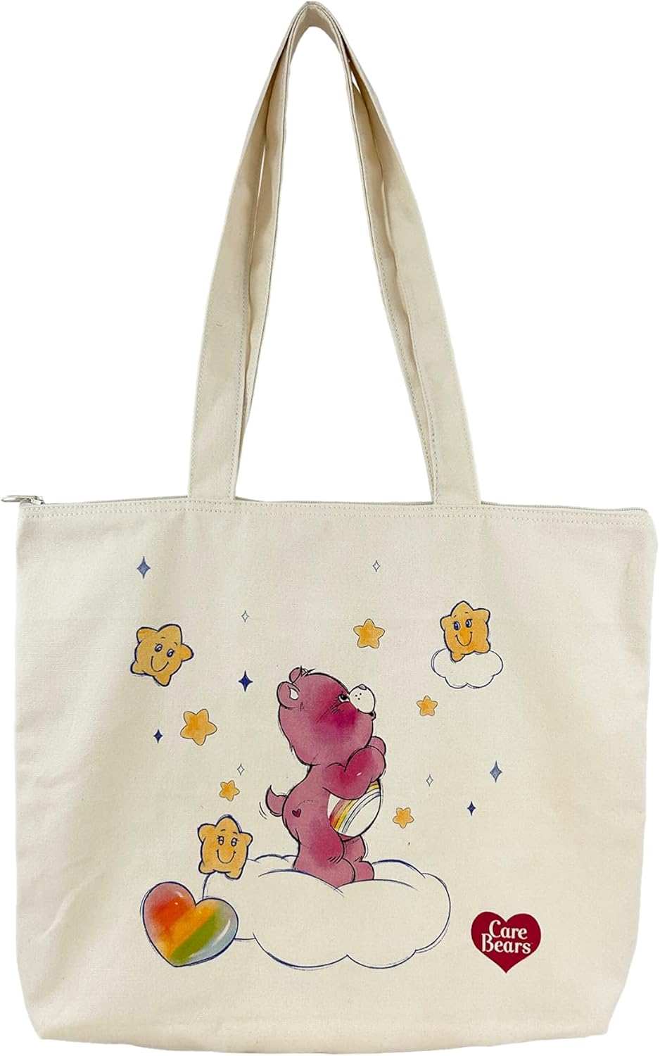Care Bears, Bag, Canvas Shopper, Beige Color, Loving Bears, Official Product
