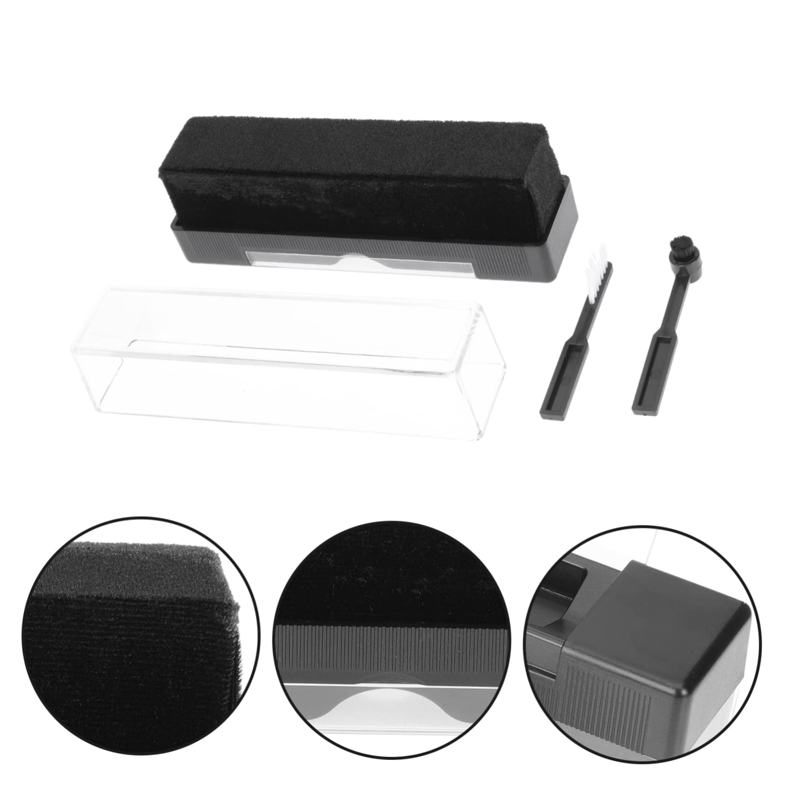 Gadpiparty 4ensembles Brosse De Nettoyage Anti-Statique pour Disques Vinyles Kit De Nettoyage Pratique pour Platines Et Disques Brosse Légère Et pour Entretien Optimal