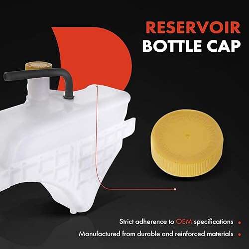 Miniatura 4 de A-Premium Tanque de depósito de recuperación de desbordamiento de refrigerante del motor con tapa y tubería Compatible con Mazda 6 2003-2008 V6