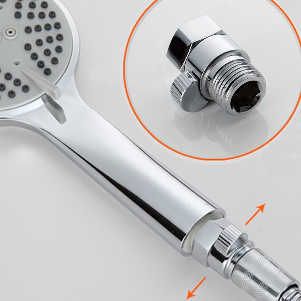 Kabter Brass Shower Flow Control Valve Shut Off Switch,Polished Chrome