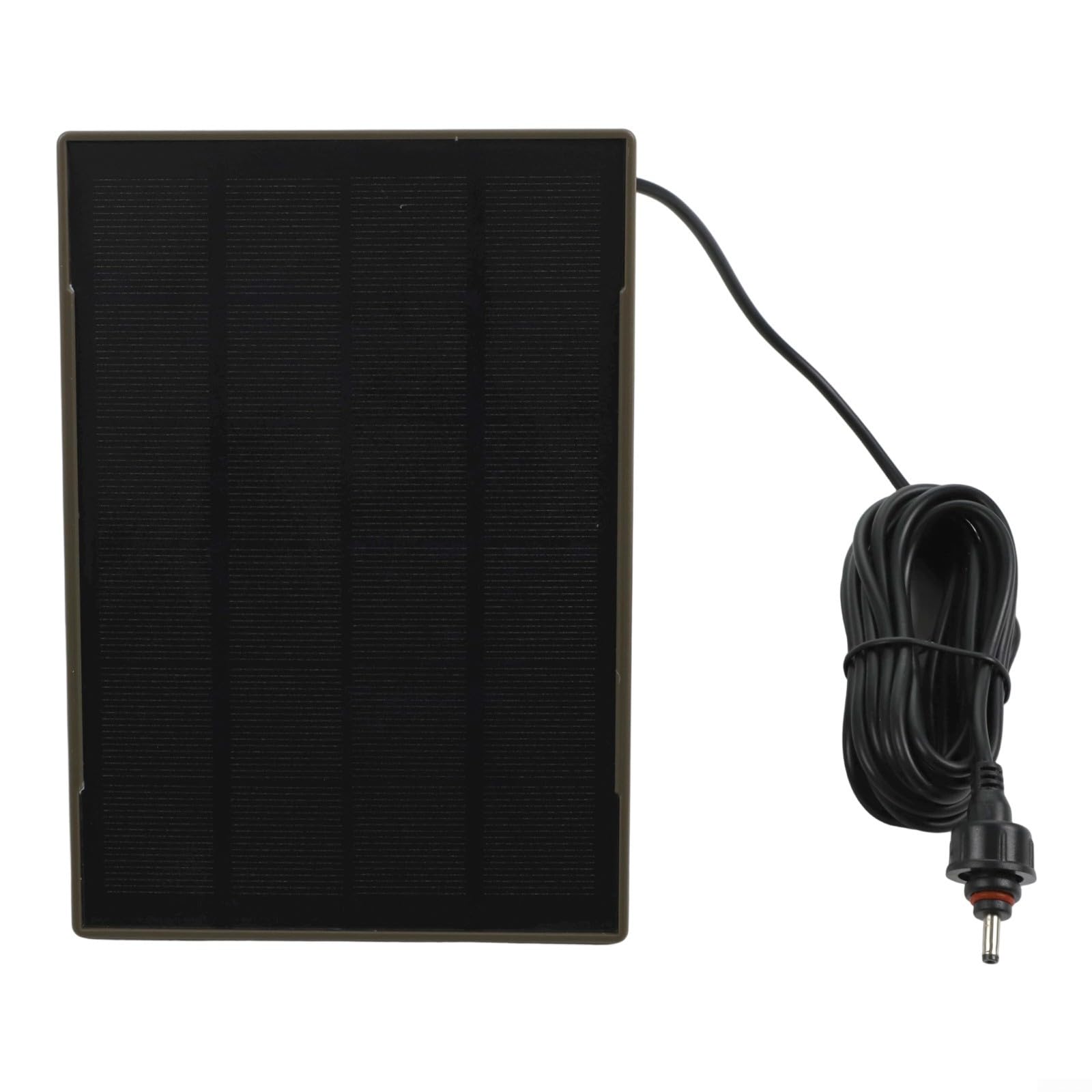 Pannello Solare con Batteria al Litio da 6000 mAh, Modulo Pannello Solare in Polisilicio da 3W 5V, Impermeabile IP66, Pannello Solare per Telecamera di Sicurezza da Caccia per Esterni