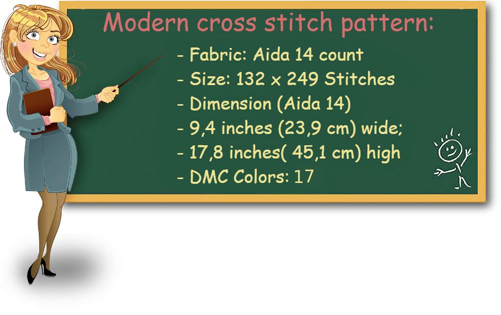 Cross Stitch Pattern Christmas Stocking PDF, Personalized Modern Counted Easy Funny Santa Claus Ornament for Beginners DIY, Printable Cute Cross Stitch Chart, Materials are NOT Included!
