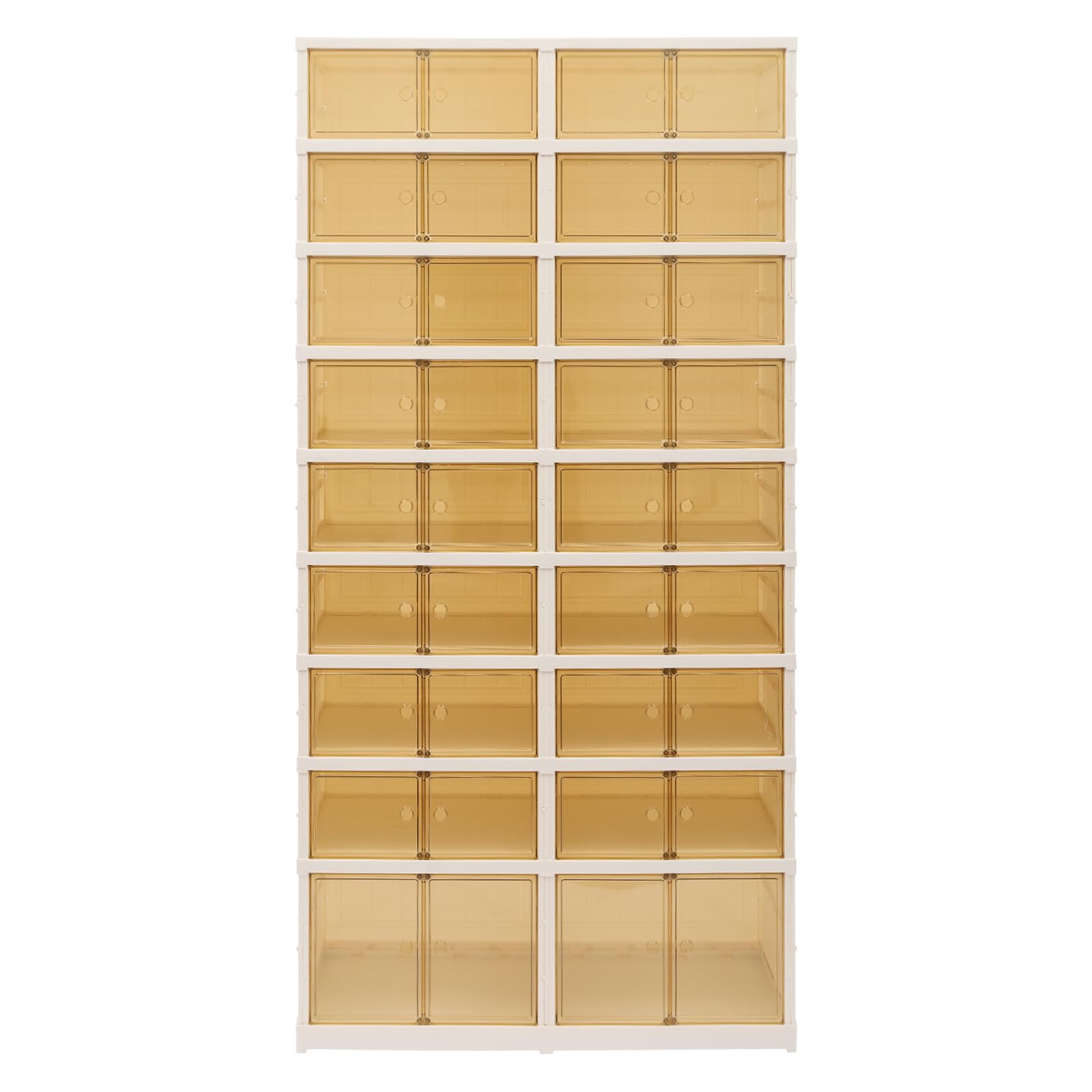 Scarpiera pieghevole a 9 livelli, 36 paia di scarpe, in plastica, pieghevole, per soggiorno, camera da letto, verande, 87 x 34,5 x 169 cm