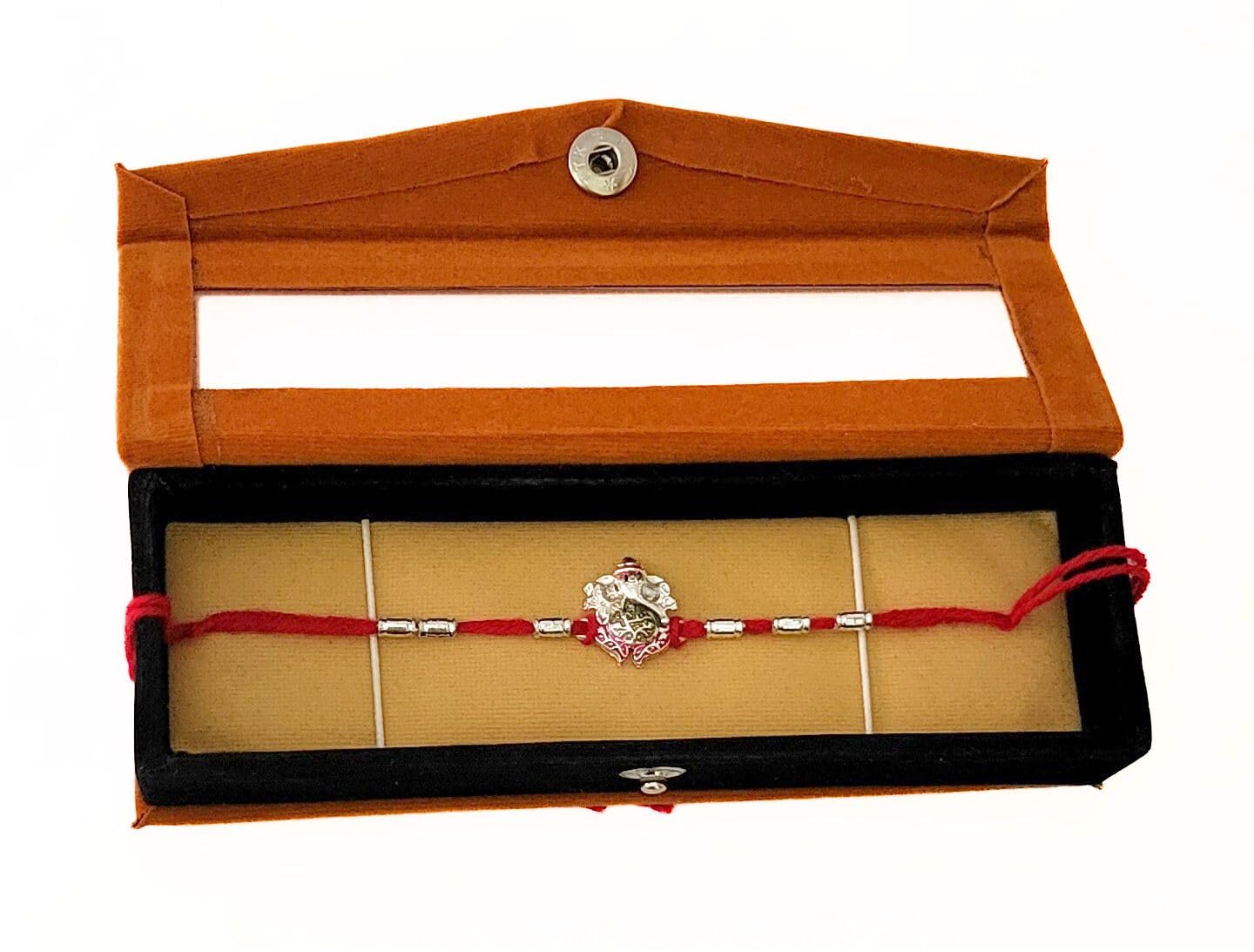 RELBEES Ganesha ji Silver Rakhi for brother/Rakhi for brother/Rakhi with velvet Gift Box for bhai,bro,bhaiya (B0D57XGDDL) Amazon Price History, Amazon Price Tracker