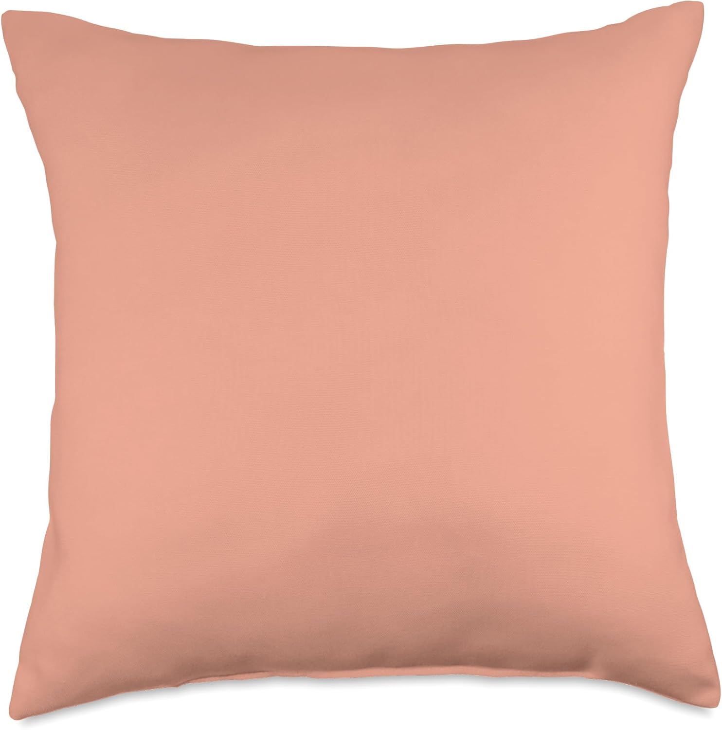 Simple Chic Solid Color Pastel Papaya Coral Peach Throw Pillow