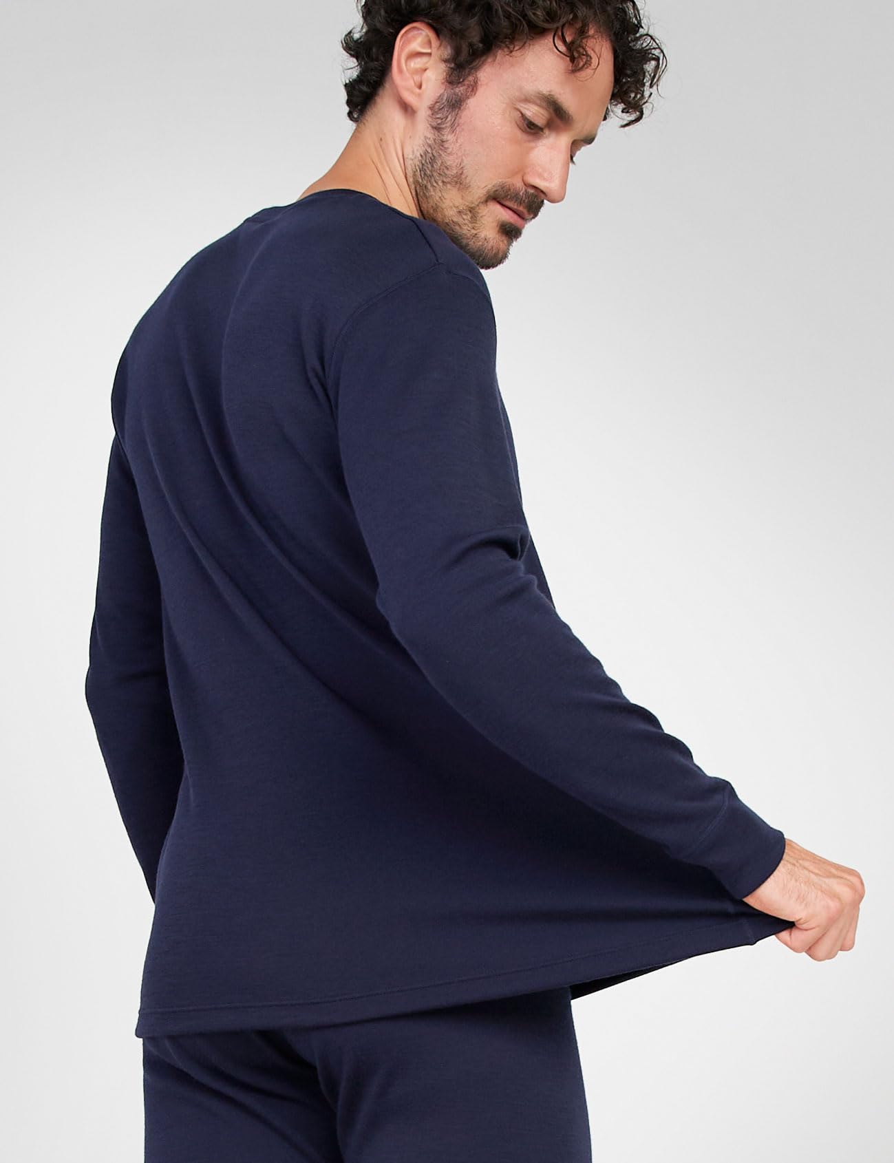 LAPASA Maglia Termica 100% Lana Merino Uomo Canottiera Tecnica Trekking Sport Hiking Strato Base Calore M29 M67