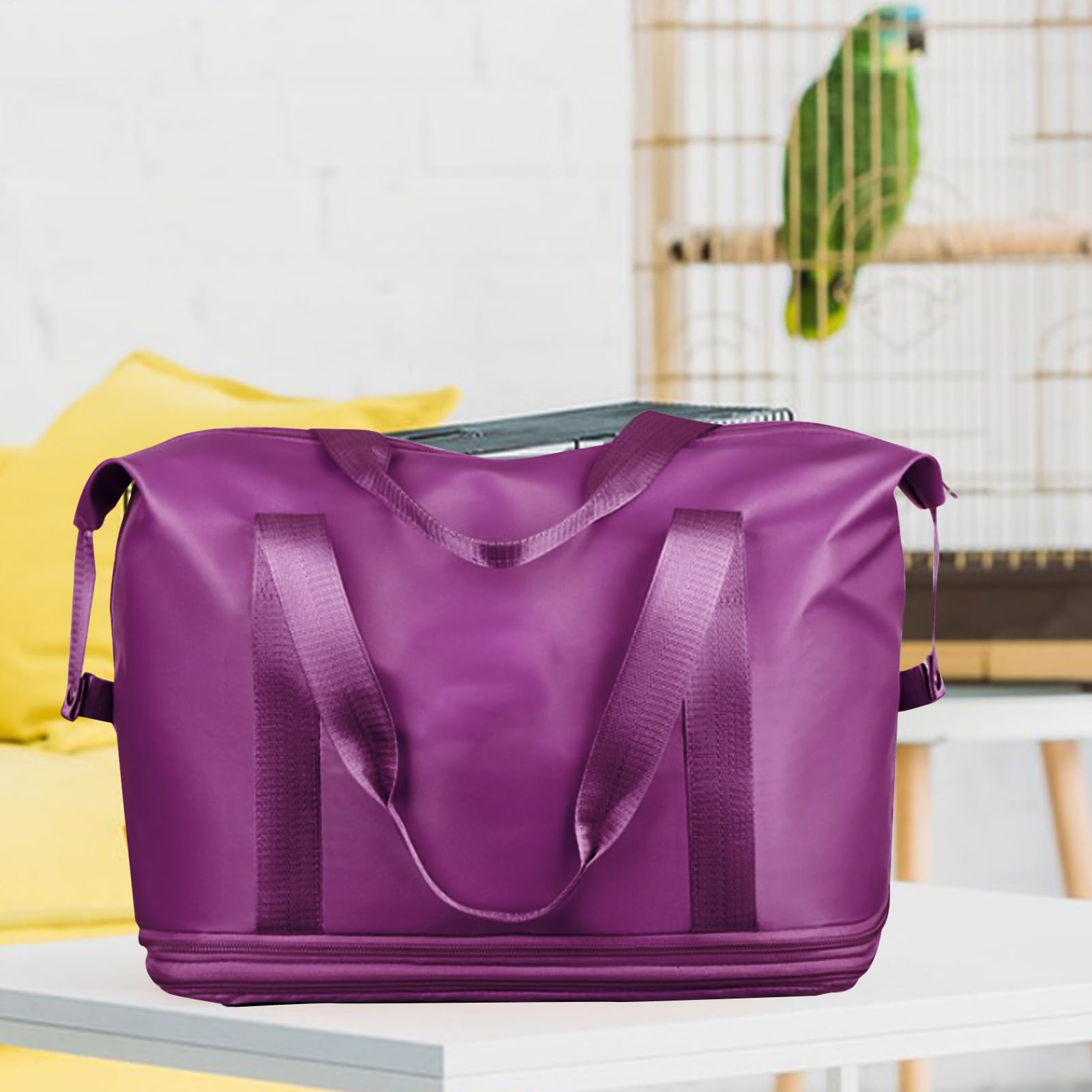 Borsone da viaggio espandibile, organizer da viaggio di grande capacità, design leggero, forniture da viaggio per viaggi di fine settimana, affari, vacanze, Viola, Refer to description, Unisex