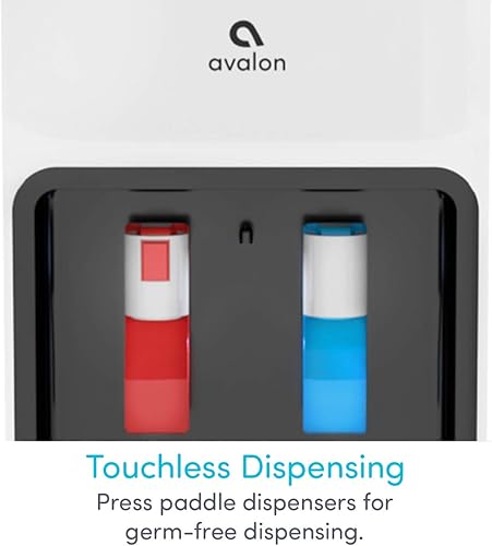 Miniatura 5 de Avalon despachador/refrigerador de agua con carga superior – Agua fría y caliente, con seguridad para niños, diseño innovador. Capacidad para