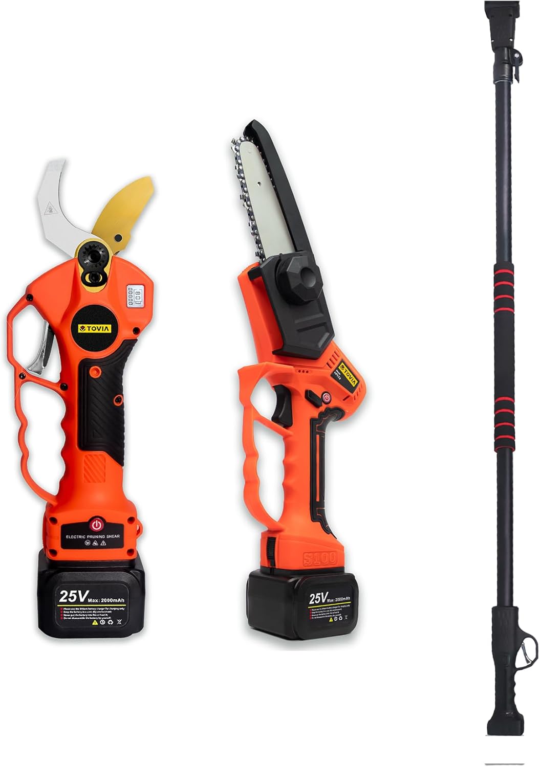 T TOVIA Cordless Pruner Kit, 1.6'' Electric Pruning Shears