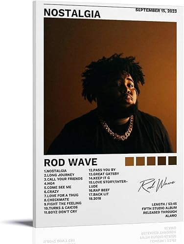 JINUS Póster con diseño de ondas de barra, cubierta de nostalgia, pintura decorativa, lienzo, pósteres de pared e impresión artística moderna para