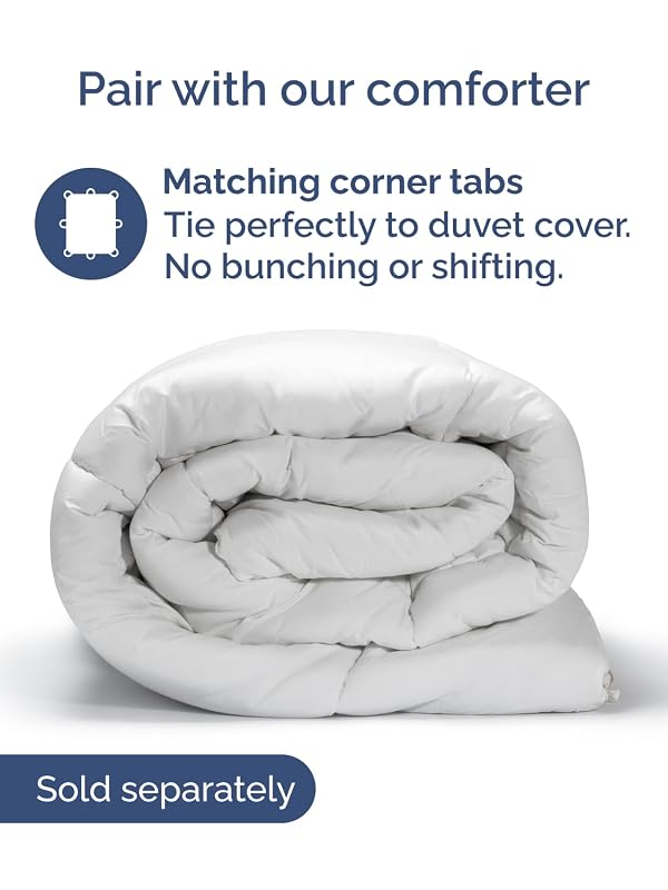 Duvet Cover King Size - 3 Piece with Zipper Closure - Blue Stripes by CGK Unlimited - Image 7
