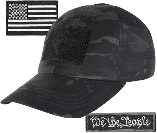 We The People & USA Tactical Patch with Condor Operator Cap Bundle