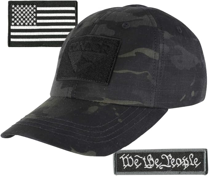 We The People & USA Tactical Patch with Condor Operator Cap Bundle