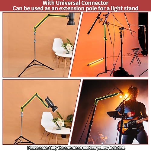 Miniatura 7 de HEMMOTOP Soporte de cámara superior, soporte de escritorio para brazo de cámara Carga máx. 6.6 libras, soporte flexible ajustable para cámara web