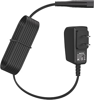 For Braun Charger, Shaver Charger 12V Power Cord for Braun Series 7 9 3 5 1 XT5,12V Electric Razor Adapter Power Supply Cord for Braun 3040s 340s 790cc 7865cc 9090cc 9330s 5018s 7020s 9095cc 390cc
