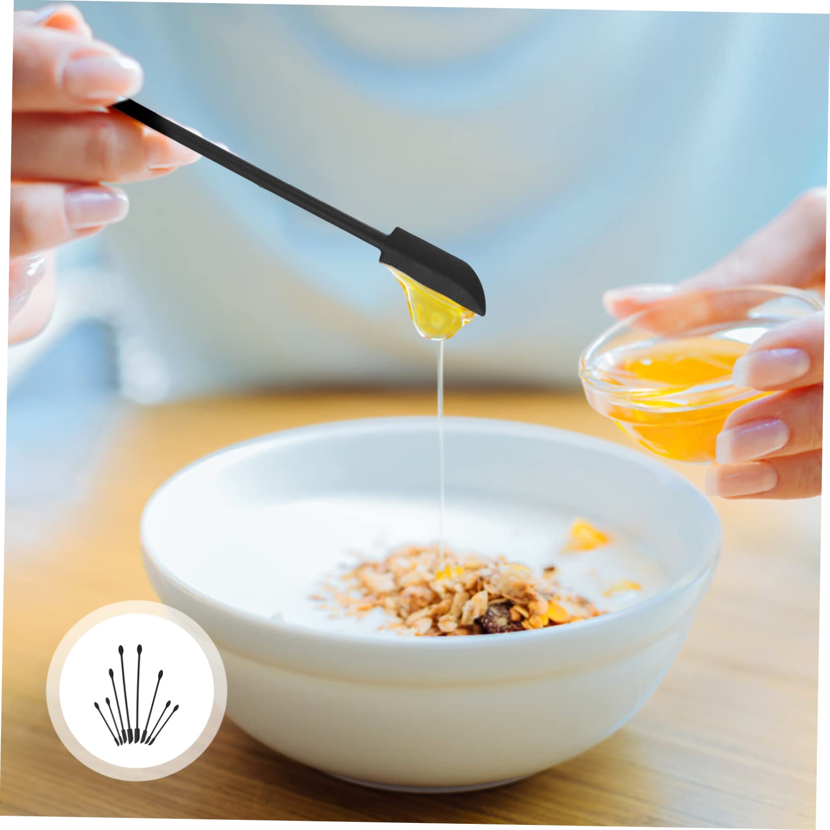 DECHOUS 24piezas Espátula De Para Maquillaje y Cocina De Herramienta Flexible Para Jars y Cosméticos Para y Aplicar y Loción