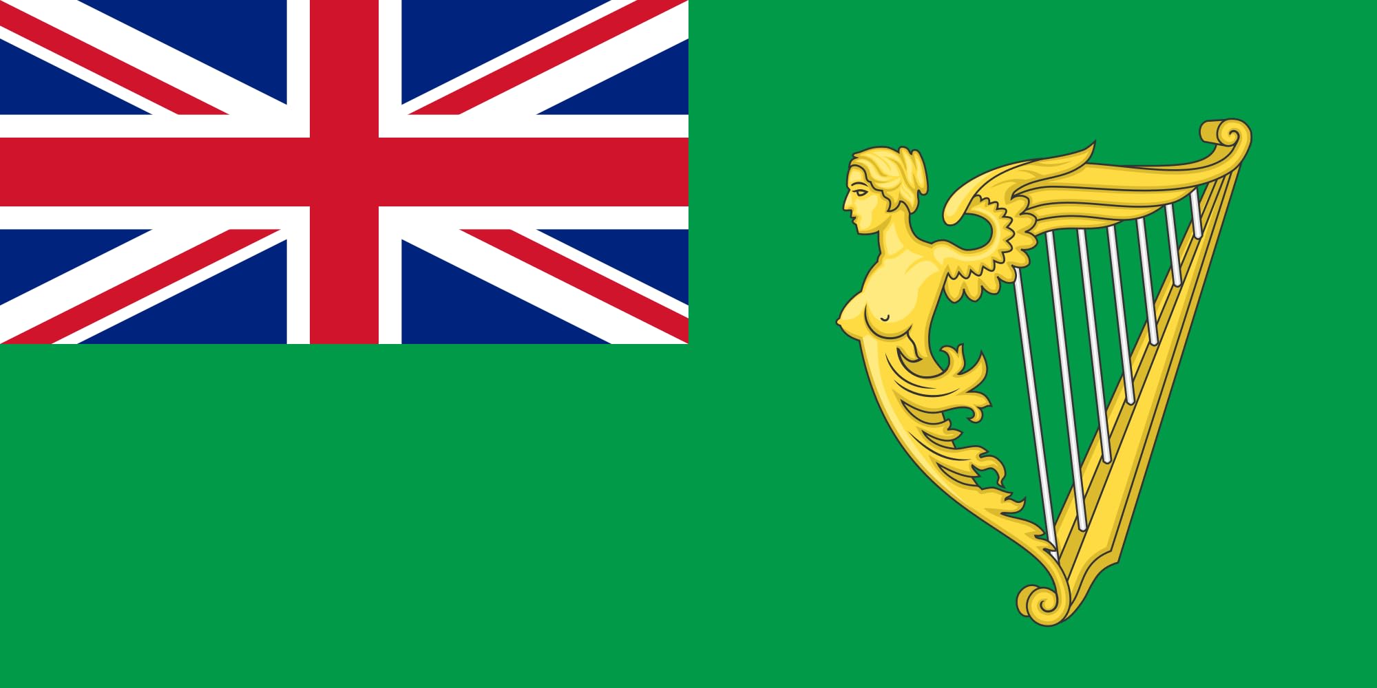 Drapeau XL Green Ensign grand pavillon horizontal extérieur de 2.16m²