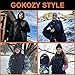Gokozy Beheizbare Weste für Herren Damen, Heizweste mit 10000 mAh Powerbank und 5 Heizzonen, Beheizbare Jacke für Skifahren und Jagen
