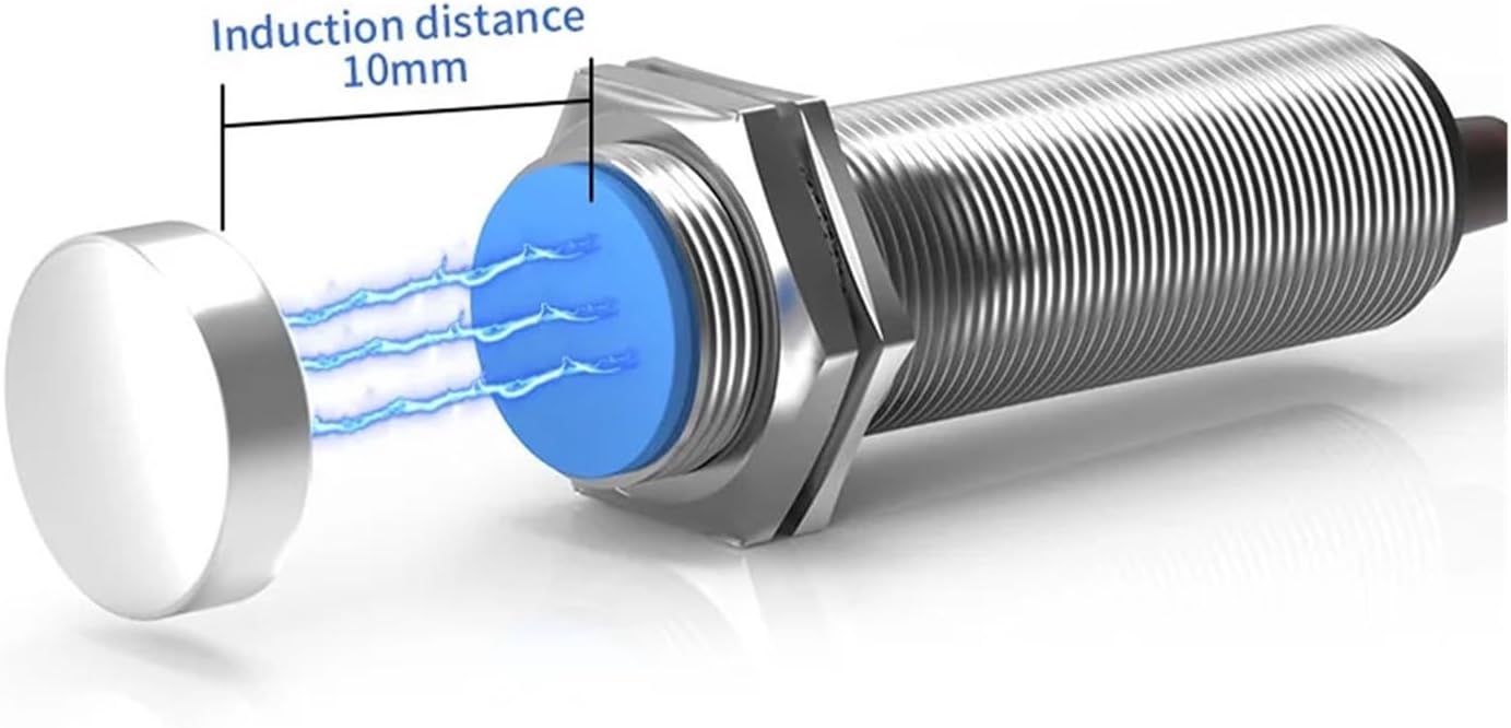 Reed Switch Proximity Sensor LG18A3 M18 Cylinder Series 10-30 90-220V 10mm Sensing Distance(DC 2-Wires NC)