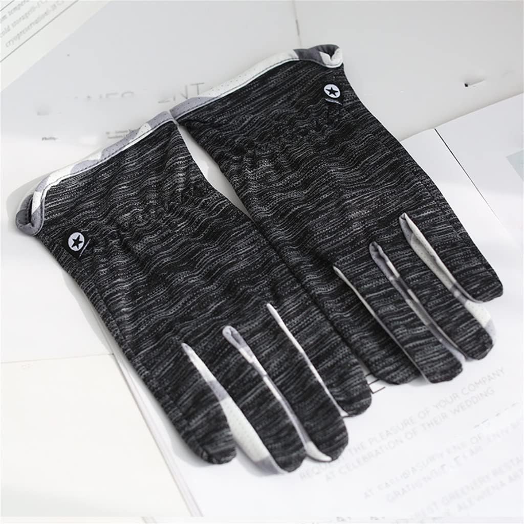 Outdoor Riding Men's Driving Breathable Split Finger Short Gloves Handsome(E)