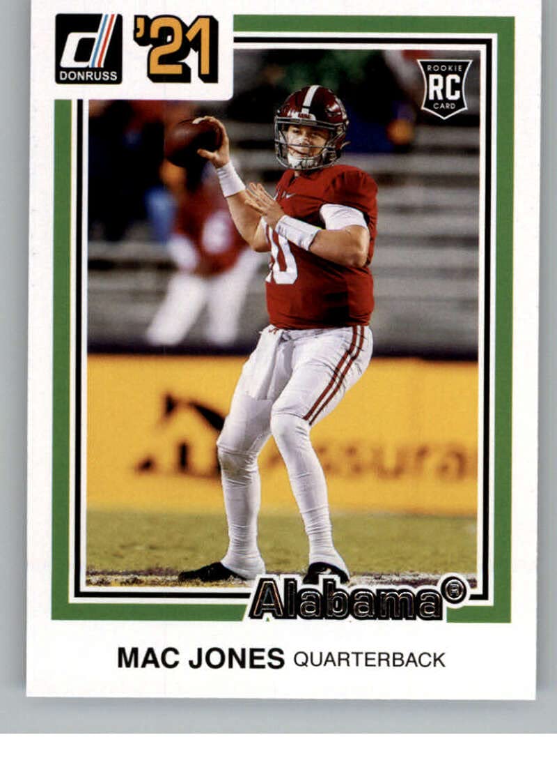 2021 Panini Chronicles Draft Picks Donruss Retro #40 Mac Jones Alabama Crimson Tide Official NCAA Football Trading Card in Raw (NM or Better) Condition