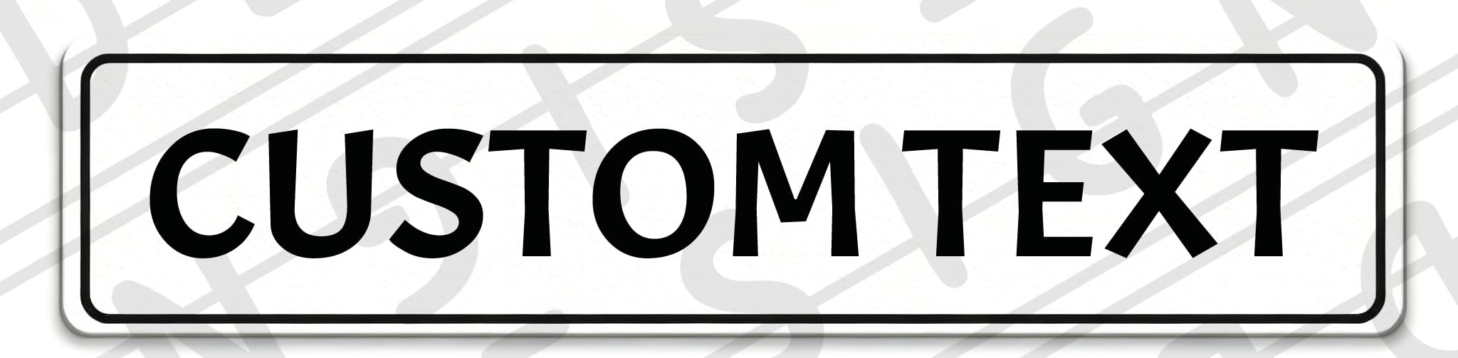 Nggbbdygb Black-46 Custom Metal Sign 16X4 Advanced Digital Uv Printing Fade Resistant All Weather