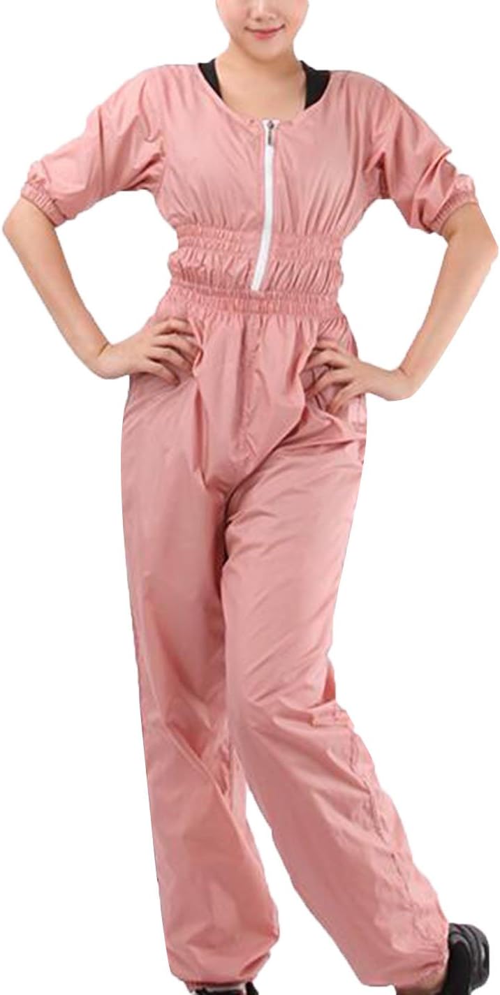 Exercise Slimming Sweat Suit Weight-Loss Short Sleeve Sauna Suit