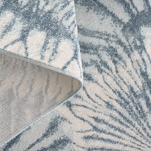 Image of Tommy Bahama Shibori Summer Tie Dye Indoor Outdoor Area Rug, Tie Dye Modern Design, UV Fade Resistant, Blue /Dark Blue /Ivory, 7'10 inchx10'2 inch