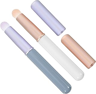 2pcs Portable Mini Lip Brush with Cap, Lip Gl...