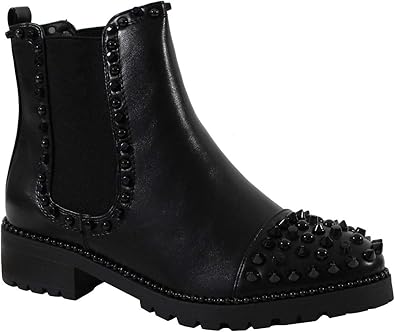 boots cloutées femme