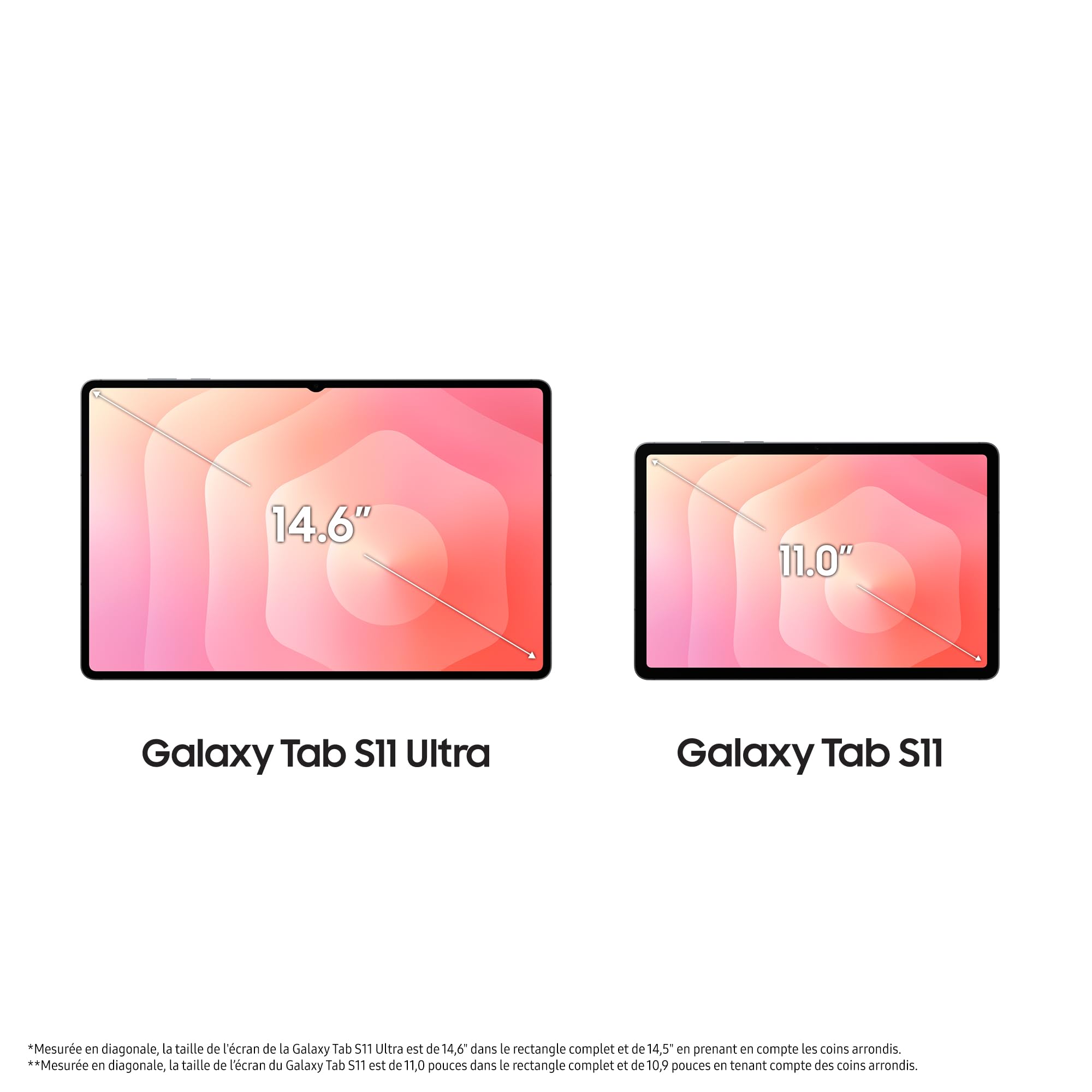 Samsung Galaxy Tab S11 Ultra 14.6'' WiFi 256 Go, Tablette Android avec Galaxy AI, DeX, Gris, S Pen et Chargeur Secteur Rapide 25W Inclus, Version FR