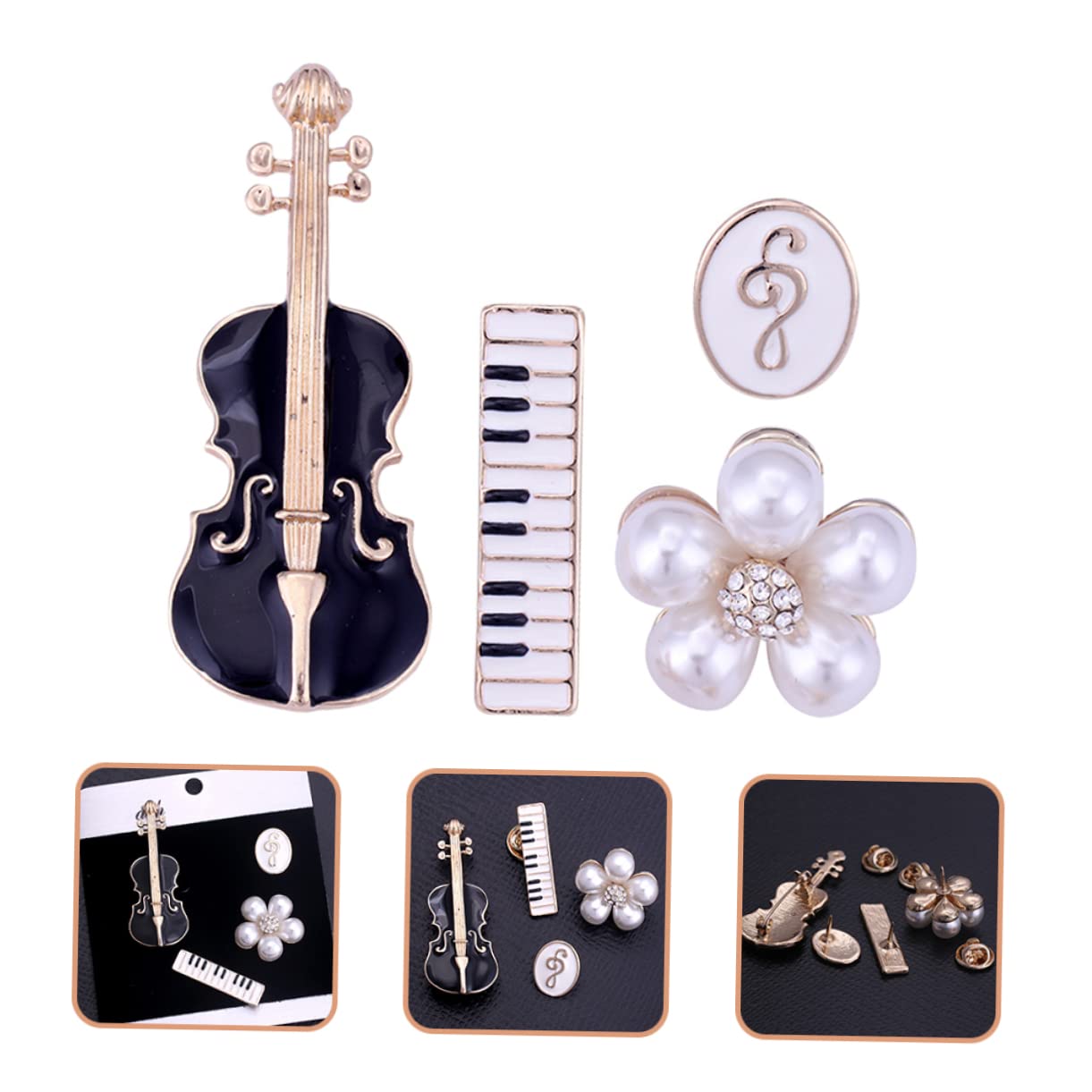 BESPORTBLE Spilla Per Colletto Violino Per Accessori Musicali Per Speciali