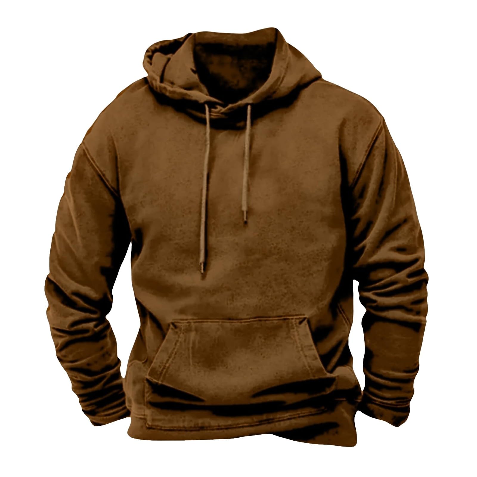 Ropa proteccion solar hombres sudadera capucha negra y café M 5