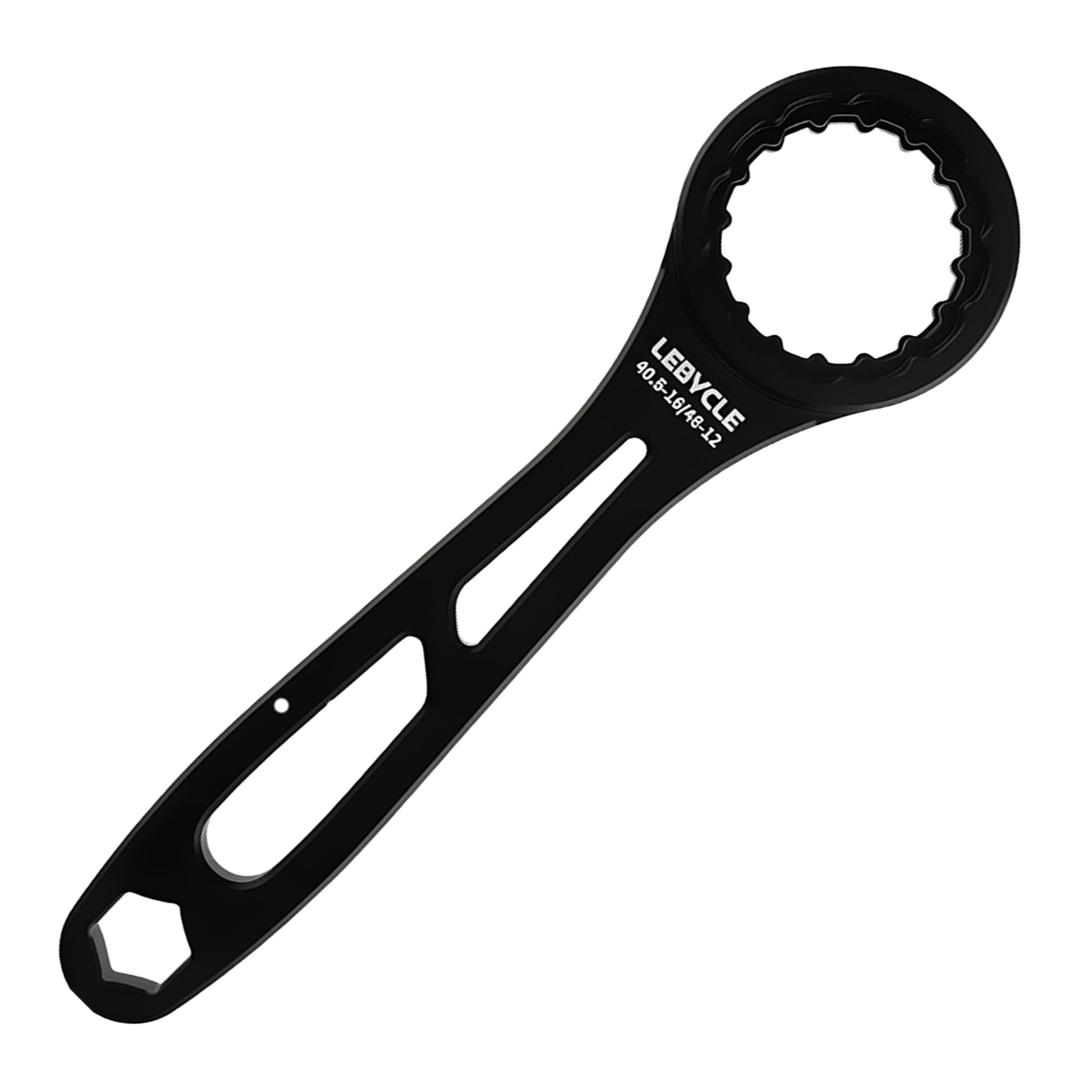 Lotsdonxia 4-in-1 Bike Bottom Bracket Tool, 21cm Leverage Alloy Wrench for BB Bottom Bracket Removal, Road & Mountain Bicycle Maintenance (Black)