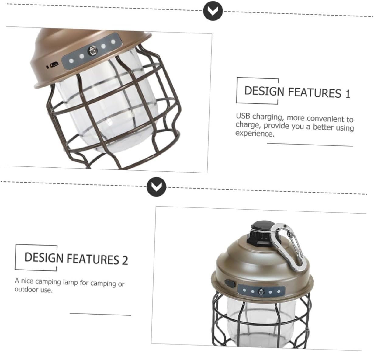 Solar Lights Outdoor Camping Essentials Lantern Decorative Portable Camping Light