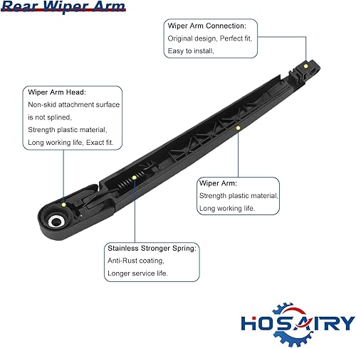Miniatura 3 de Juego de limpiaparabrisas trasero para Toyota Sienna 2004-2010, para MAZDA CX7 CX9 2007-2015 Conjunto de limpiaparabrisas trasero 85241AE010