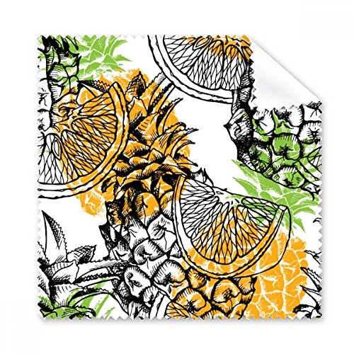 Lunettes chiffon de nettoyage tissu écran téléphone jaune pineapple