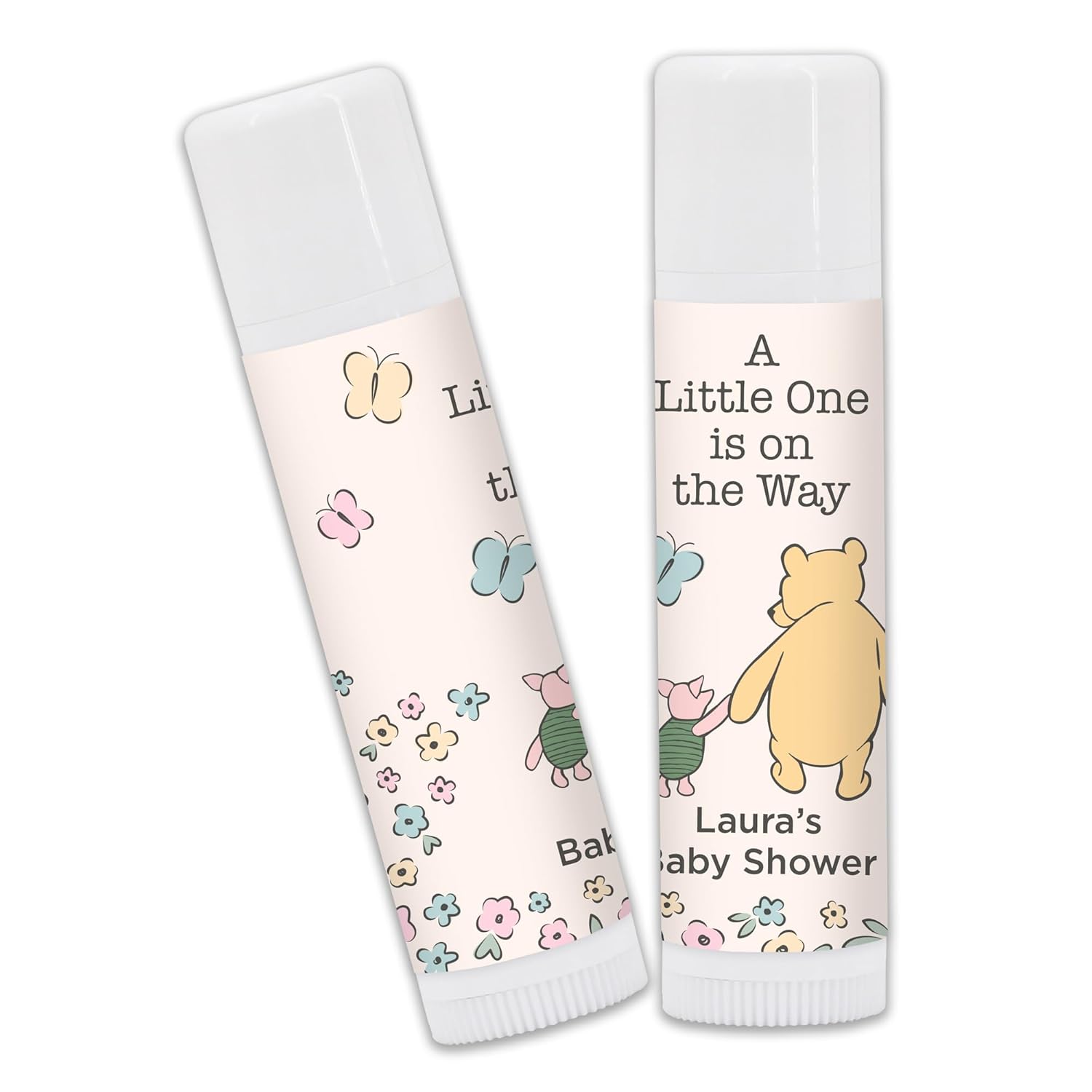 Classic Pooh Baby Shower Favor, Lip Balm Favors, Baby Shower Favors (Set of 24)