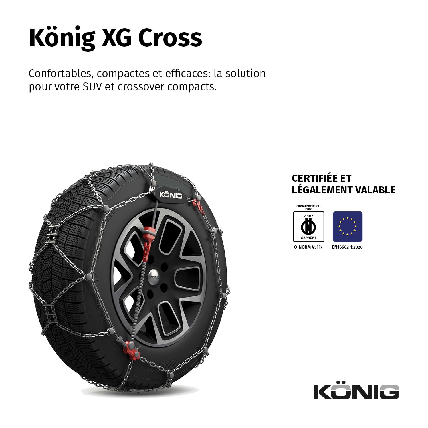 KÖNIG XG Cross 253 Chaînes à neige