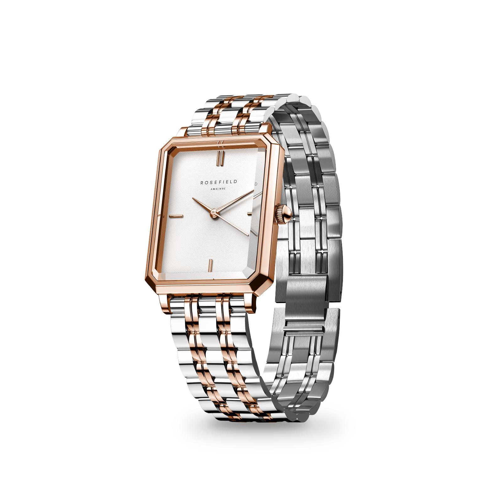 Rosefield Octagon XS Orologio da Donna Cinturino in Acciaio Inossidabile 19.5x24mm