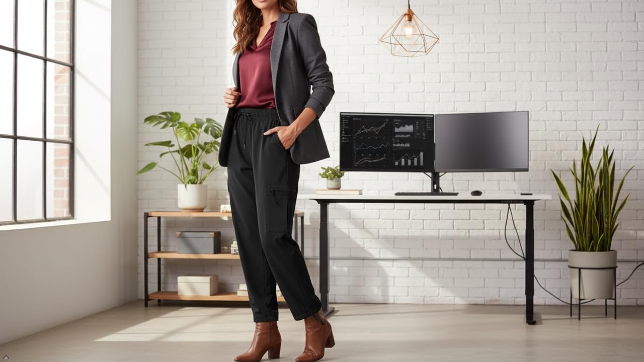 Quick Dry Women's Cargo Pants with Pockets Lightweight Hiking Joggers for Workout Athletic Casual Outdoor Camping - Image 7