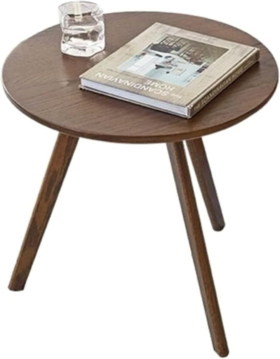 Aimery Office End Table Wooden Small Table Side Table Modern Coffee Table Round Table Balcony Living Room Bedroom Home Hotel