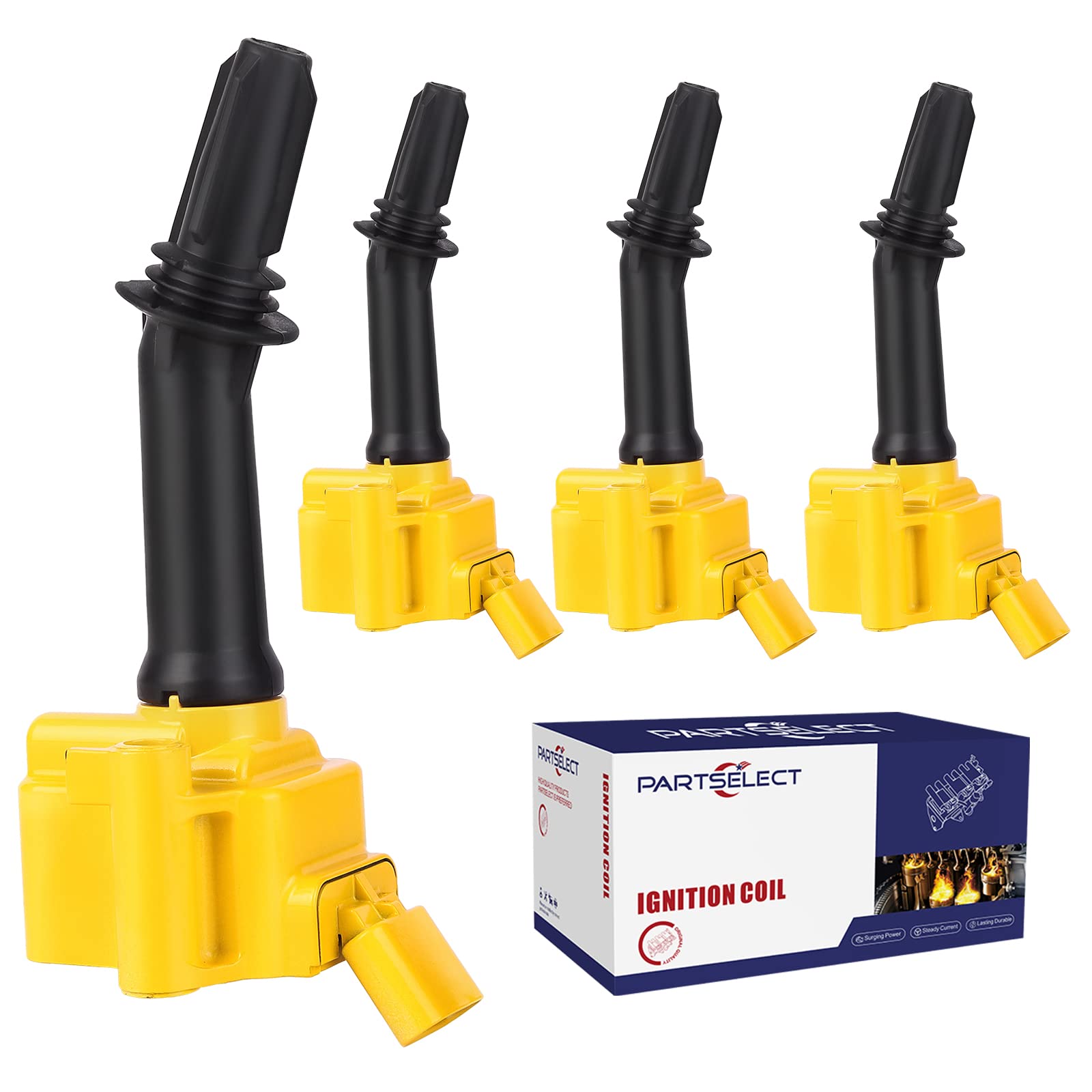 Set Of 4 UF802 Ignition Coil Packs – Compatible With Chevy Equinox, Malibu, Cruze, GMC Terrain 1.4L, 1.5L, 1.6L