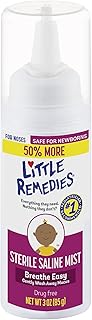 Little Remedies Sterile Saline Nasal Mist, Safe for Newborns, 3 oz