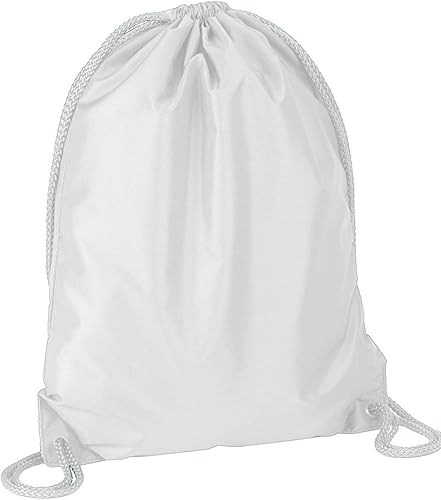 Bolso de cordones ajustables de Liberty Bags, Blanco), 8881