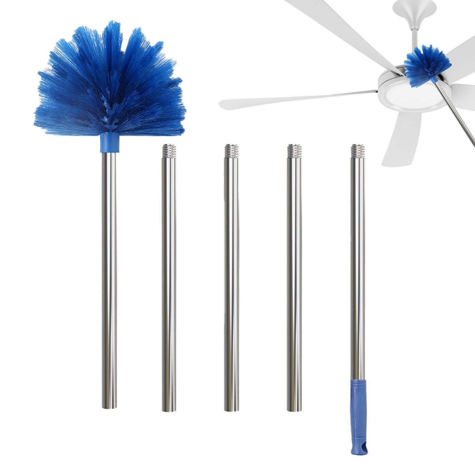 Cepillo De Tela De Araña - Plumero Extensible De Telarañas, Limpiador De Cepillo De Cabeza Lavable | Plumeros De Limpieza Resistentes Extensibles Con Poste Largo, Cepillo De Limpieza Para Quitar Telar
