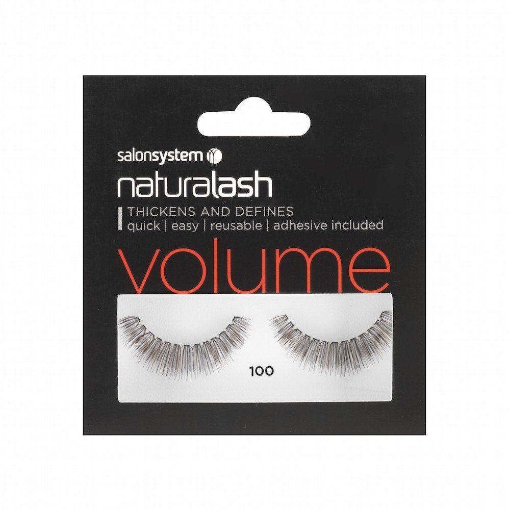 Salon SystemNaturalash Quick and Easy Re-Usable Black 100 Lashes