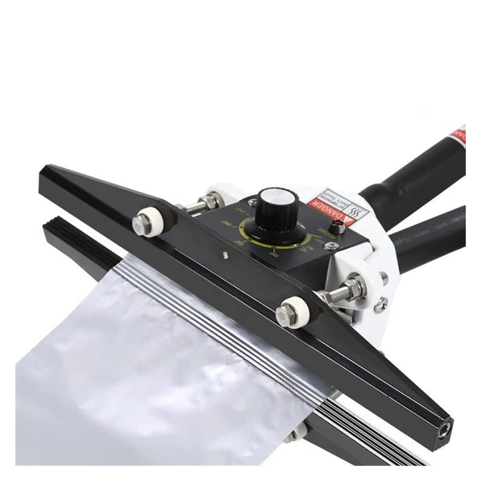 Termosaldatrice manuale portatile con controllo digitale della temperatura per sacchetti in alluminio e mylar, strumento di crimpatura compatto per la conservazione degli alimenti